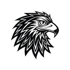 Eagle head silhouette, eagle head logotype