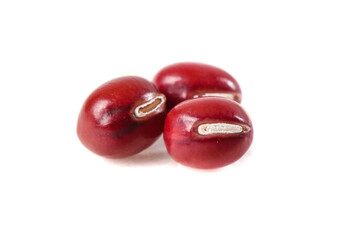 Fresh Red Beans on White Background - Healthy Legumes for Nutritious Cooking and Traditional Northeastern Cuisine