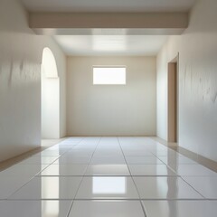 Obraz premium empty white room