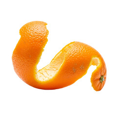 tangerine on white background