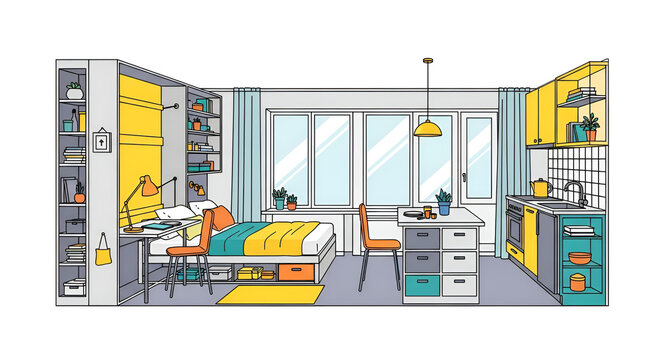Cozy Studio Apartment Design Small Space Living Solutions