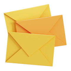 Many emails 3D illustration