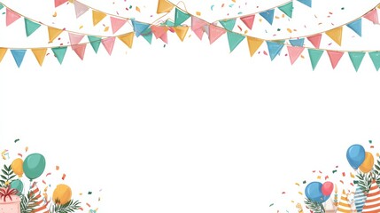 birthday invitation banner template.