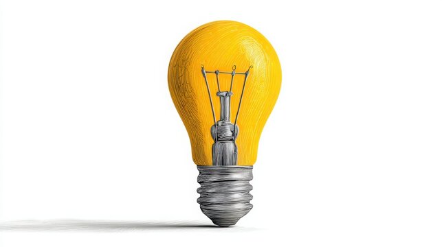 Classic light bulb representing creative thinking icon concept for innovative solutions and ideas development in business