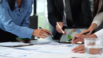 Business team working and update tasks with milestones progress planning and professional investor working new start up project in the office. - Powered by Adobe