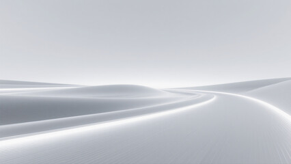 Winding Path in the Snow