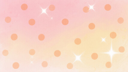 Orange Dots and Starlight on Gradient Background