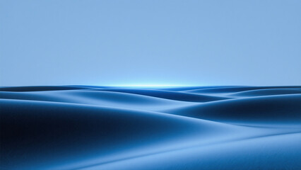 Serene Scene of Blue Sand Dunes