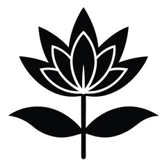 water hyacinth vector icon