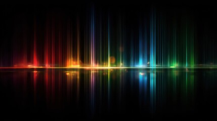 Abstract colorful light display