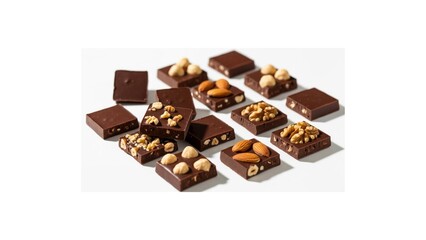 chocolate bar on white background