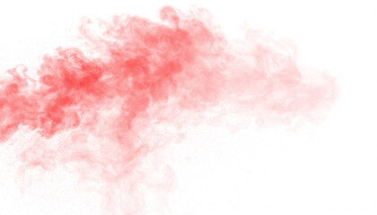 Halloween-themed red smoke steam escaping on a transparent background, evoking cleanliness, warmth,...