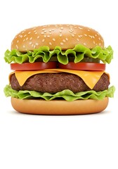 Juicy Burger: A 3D Delight