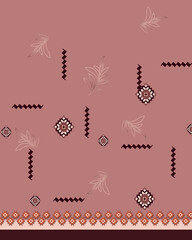 front back sleeve digital print pattern