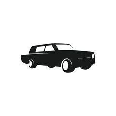 Fototapeta premium black and white car