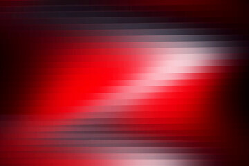 Abstract glass fractal with red white and black gradient background, blurred waves and elegant decorative design