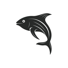 Dolphin silhouette, jumping dolphin