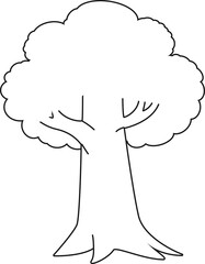 White Tree Silhouette Illustration on Black