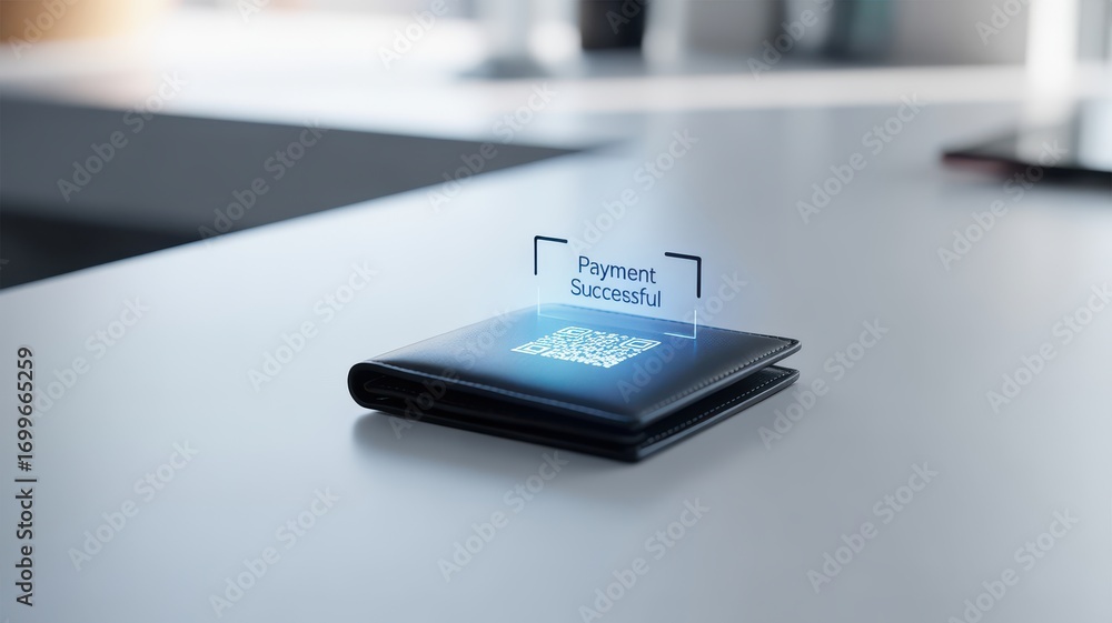 Aufkleber wallet integration success finance transaction digital wallet with payment notification on a sleek t