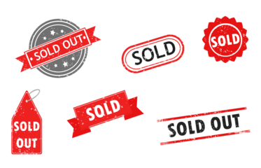 set of sold symbol stamps ,sold out