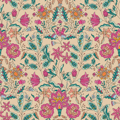 Ornamental Floral Seamless Vector Design