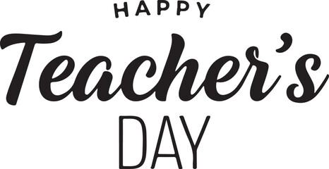 Minimalist Teacher's Day Logo Design