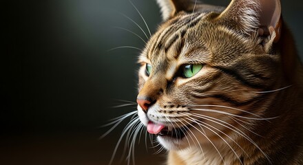 Close-up of a Tabby Cat.