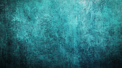 Fototapeta premium Teal textured background grunge style distressed design abstract art