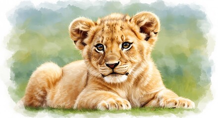 Fototapeta premium Golden Hour Cub