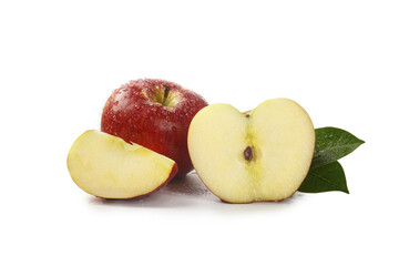 Red Apple Heart Slices with Dew Drops from Zhaotong Yunnan Plateau China
