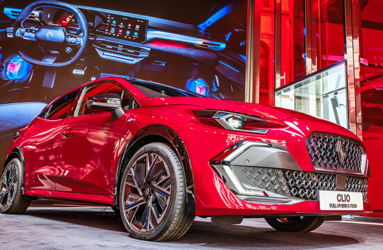 Munich, Germany - September 11: renault show area at the IAA (Internationale Auto Ausstellung - translation: international car exhibition) trade fair at the old town in Munich on September 11, 2025