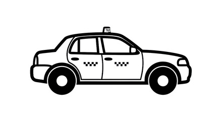 Taxi vehicle outline
