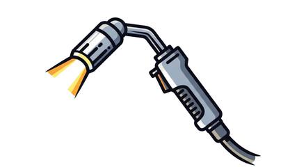 Welding torch vector illustration isolated on transparent background for design use