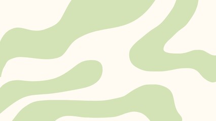 Minimalist wavy pattern in pastel sage green and cream color. This background is perfect for contemporary design projects, branding, social media, wallpapers, or as a decorative element.