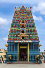 Beautiful Ponniyamman temple tower in Chennai	
