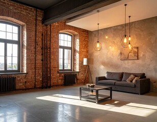 Industrial Loft Renovated Interior