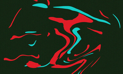 Dynamic abstract design featuring cool blues and vibrant reds, ideal for modern backgrounds and stylish projects