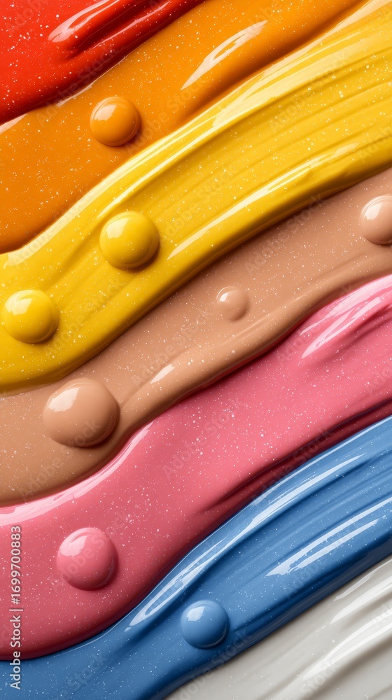 Poster vivid colors exploding, a kaleidoscope of paint in spectrum of hues colorful.