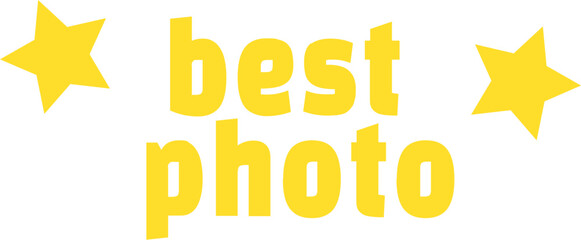 Celebrate your best photos with this fun golden badge for social media and creative projects