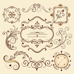 borders, frames, dividers, or decorative accents 