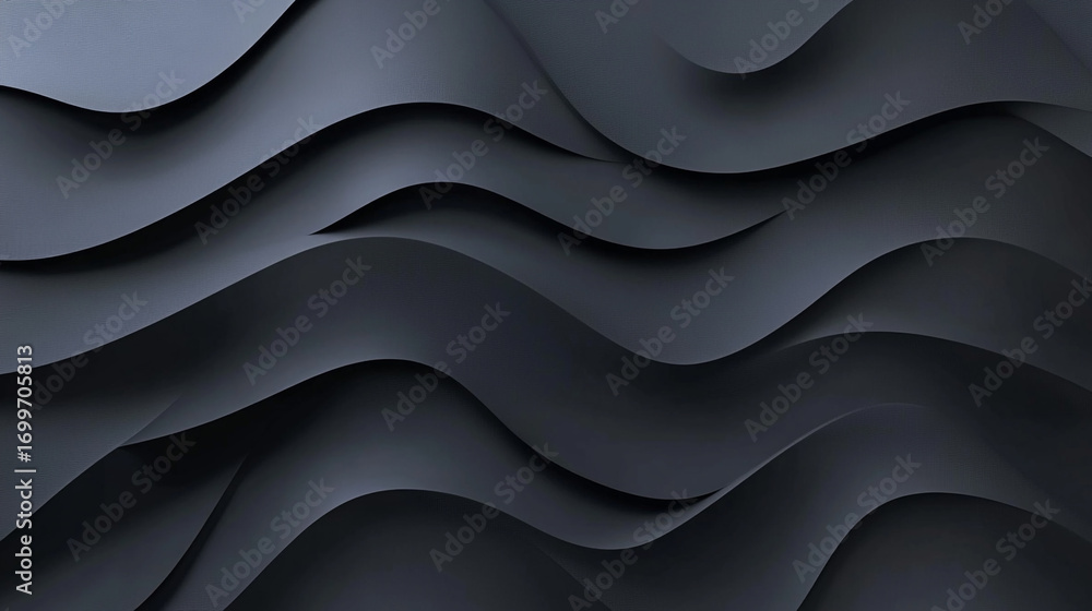 Poster dark gray wavy abstract background design pattern texture