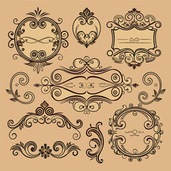 borders, frames, dividers, or decorative accents 