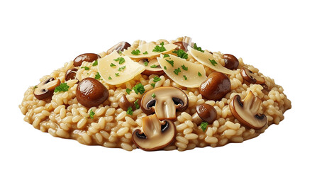 Mushroom risotto with parmesan