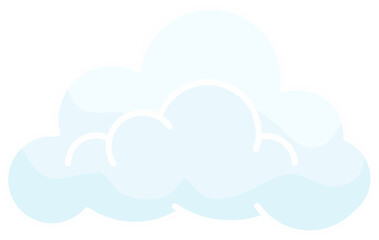 vector illustration of cloud