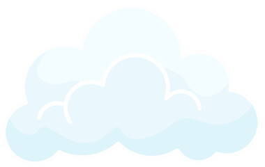 vector illustration of cloud