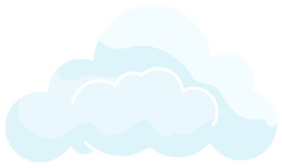 vector illustration of cloud