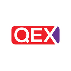 qex letter original monogram logo vector design.