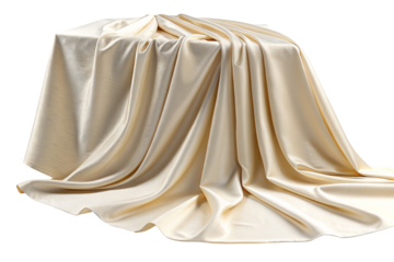 Luxurious satin fabric draped on a table showcasing elegance and style for interior design ideas