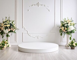 wedding interior wall background with space for text
