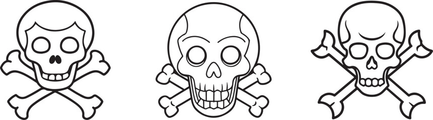skull, bones icon